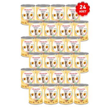 Ultravita 24x415 gr Premium Yüksek Proteinli Gurme Konserve Yetişkin Köpek Maması