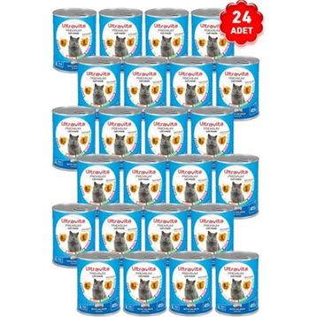 Ultravita Yüksek Proteinli Balık Etli Konserve Yaş 24x415 gr Kedi Mama