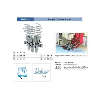 Uma 1İ014-5 25X12 mm UMA-24 Arabiyeli Üçlü Şerit Aparatı