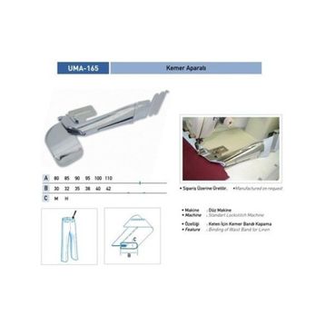 Uma B1354 85x32 mm / UMA-165 Lastikli Kemer Apara
