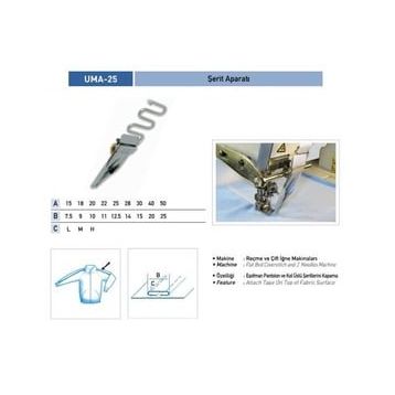 Uma UMA25K 20X10 mm / UMA-25K Çiftli Şerit Apara
