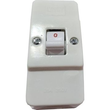 Ümit 25A Elektrik Gümüş Kontaklı Porselenli Monofaze Şalter
