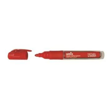 Umix U3001 Kırmızı Kartuşlu Tahta Kalemi