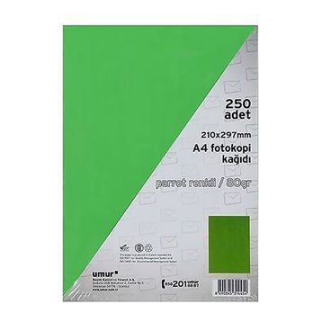 Umur 2617 Parrot A4 250'li Renkli Fotokopi Kağıdı