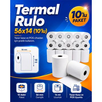 Umur 56 mm 14 mt Termal Rulo
