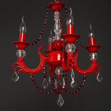 Umur Aydınlatma Eleganza 5'li Kırmızı Avize