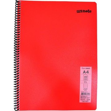 Umur Mynote Flex Neo A4 40 Yaprak Çizgili Kırmızı Defter
