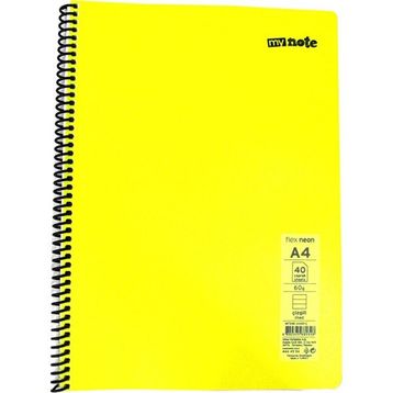 Umur Mynote Flex Neo A4 40 Yaprak Çizgili Sarı Defter