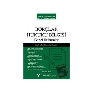 Umuttepe Yayınları - Borçlar Hukuku Bilgisi Genel Hükümler