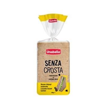 Unabella 500 gr Senza Crosta Tam Buğdaylı Çavdar Unlu Ekmek