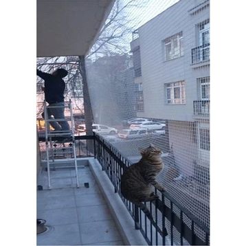 Ünal File 2.50 x 8 mt Kedi Güvenlik Ağı Kalın Balkon Filesi