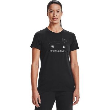 Under Armour 1356305 Live Sportstyle Graphic SS Gümüş Kadın Düz T-Shirt