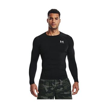 Under Armour 1361524-001 Siyah UA HG Armour Comp LS Antrenman Erkek T-Shirt