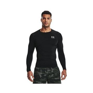 Under Armour 1361524-001 Siyah UA HG Armour Comp LS Antrenman Erkek T-Shirt