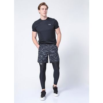 Under Armour 1361586 Hg Armour Leggings Siyah Beyaz Erkek Tayt