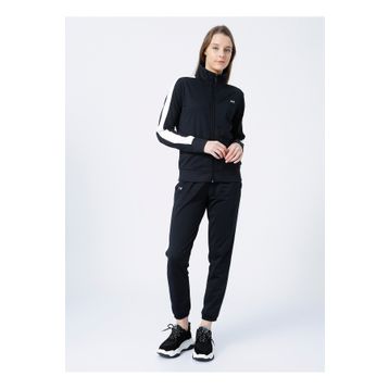 Under Armour 1365147-Tricot Tracksuit Siyah Beyaz Kadın Eşofman Takımı