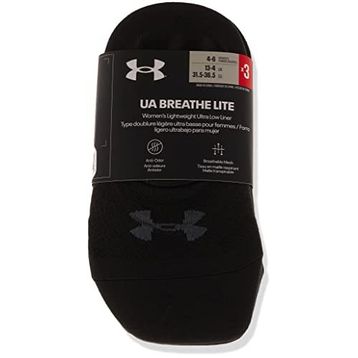 Under Armour 1370075-001 UA Breathe Lite Ultra Low 3p Siyah SM Kadın Çorap