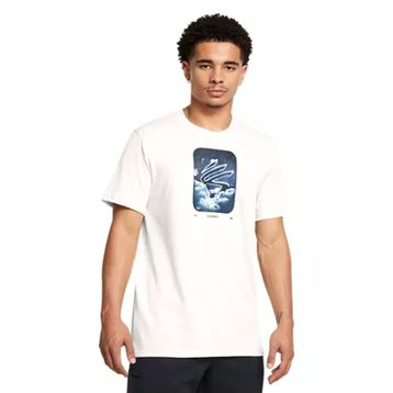 Under Armour 1387108-114 Curry Heavyweight Beyaz Erkek T-shirt