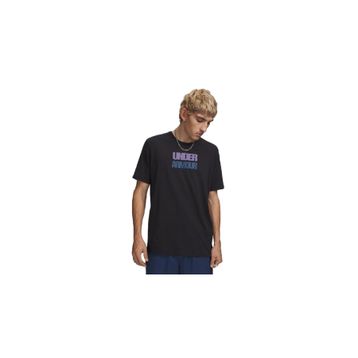Under Armour 6009250-001 Siyah Ua M Block Logo Ss Erkek Günlük Tişört