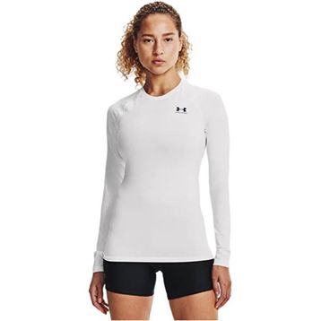 Under Armour HeatGear Compression Beyaz Uzun Kollu Kadın T-Shirt