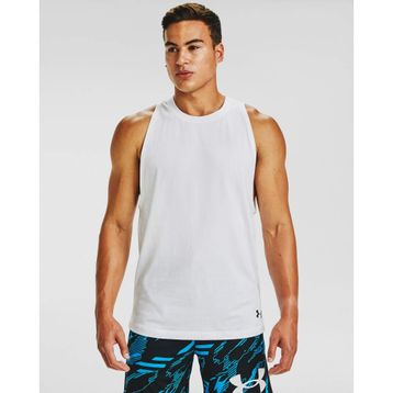 Under Armour UA Baseline Cotton Tank Beyaz Erkek Atlet