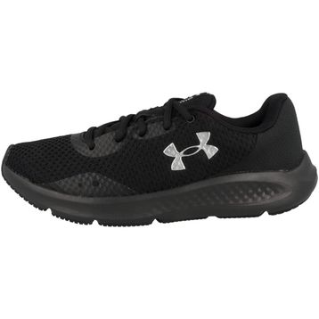 Under Armour UA W Charged Pursuit 3 Siyah Metalik Gümüş Kadın Koşu Ayakkabısı