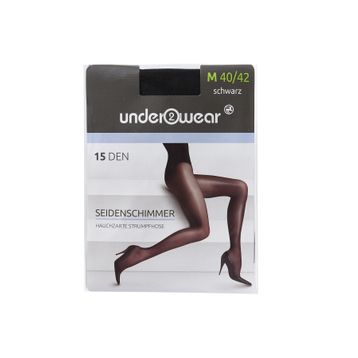 Underwear 15 den Siyah Parlak 40-42 Külotlu İnce Çorap