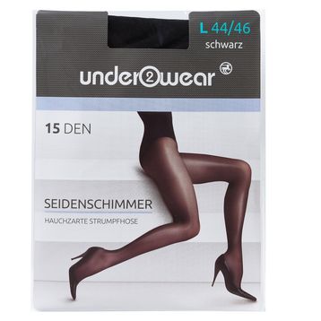 Underwear 15 den Siyah Parlak 44-46 Külotlu İnce Çorap