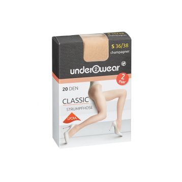 Underwear 20 den Şampanya 36-38 Likralı Külotlu İnce Çorap