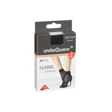 Underwear 20 den Siyah Standart Soket Çorap