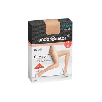 Underwear 20 den Ten Rengi 44-46 Likralı Külotlu İnce Çorap