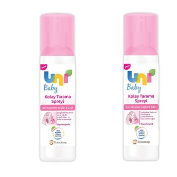 Uni Baby 200x2 Adet Zor Taranan Saçlara Özel Kolay Saç Tarama Spreyi