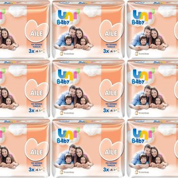 Uni Baby 27x52'li Aile Islak Havlu