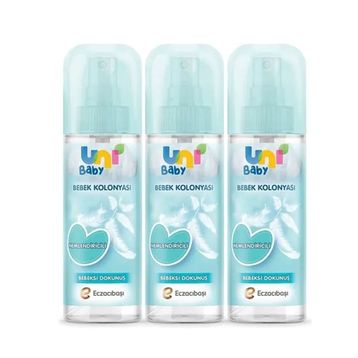 Uni Baby 3x150 ml Nemlendiricili Bebeksi Dokunuş Bebek Kolonyası