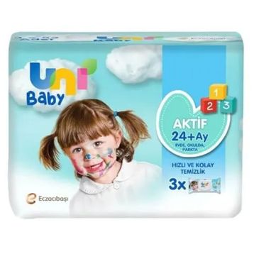 Uni Baby 3X52'li 24+ Ay Aktif Simple Clean Islak Mendil