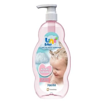 Uni Baby 3x700 ml Kolay Tarama Saç ve Vücut Pompalı Bebek Şampuanı