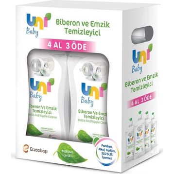 Uni Baby 4x500 ml Biberon ve Emzik Temizleyici