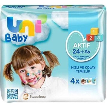 Uni Baby 4x52'li Aktif Islak Mendil