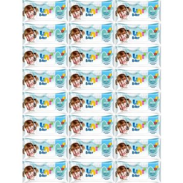 Uni Baby 52x24 Yaprak Hassas Dokunuş Islak Mendil