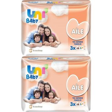 Uni Baby 6x52'li Aile Islak Havlu