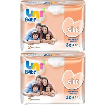 Uni Baby 6x52'li Aile Islak Havlu