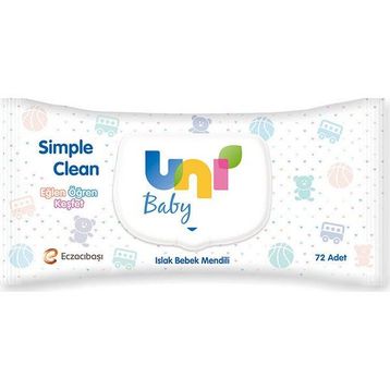 Uni Baby 72 Yaprak Simple Clean Islak Mendil
