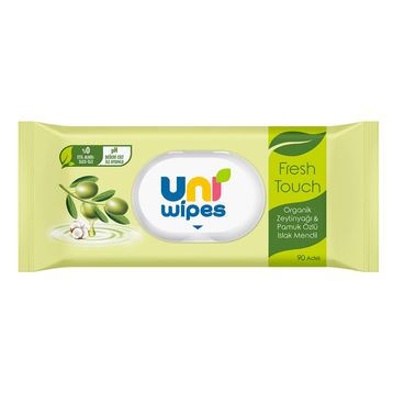 Uni Baby 90'lı Soft Clean Organik Zeytinyağlı Islak Havlu