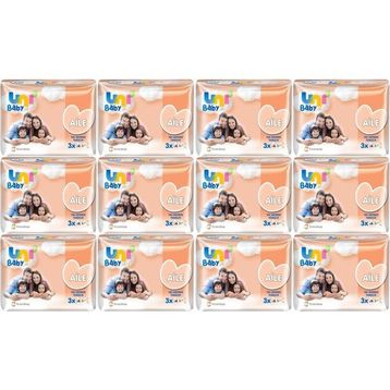 Uni Baby Aile 52x36 Paket 1872 Yaprak Islak Havlu Mendil