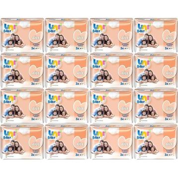 Uni Baby Aile 52x48 Paket 2496 Yaprak Islak Mendil