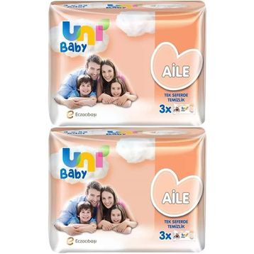 Uni Baby Aile 52x6 Paket 312 Yaprak Islak Havlu Mendil