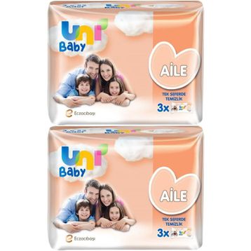Uni Baby Aile 52x6 Paket 312 Yaprak Islak Havlu Mendil