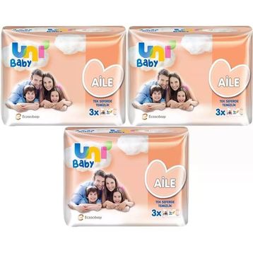 Uni Baby Aile 52x9 Paket 468 Yaprak Islak Mendil