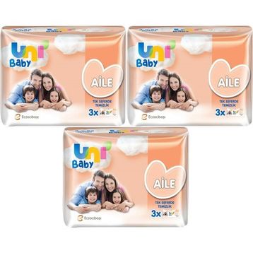 Uni Baby Aile 52x9 Paket 468 Yaprak Islak Mendil