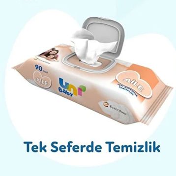 Uni Baby Aile 90x6 540 Yaprak Islak Havlu Mendil